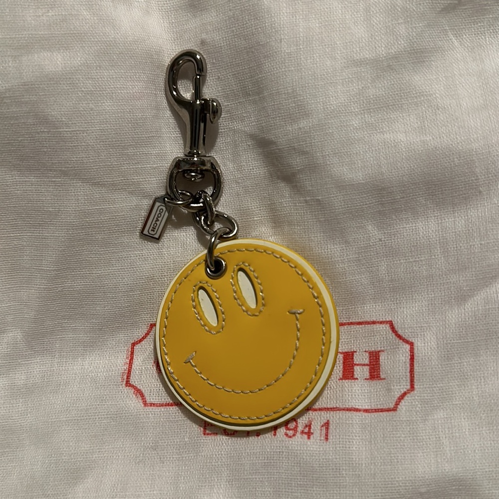 Coach smile keychain